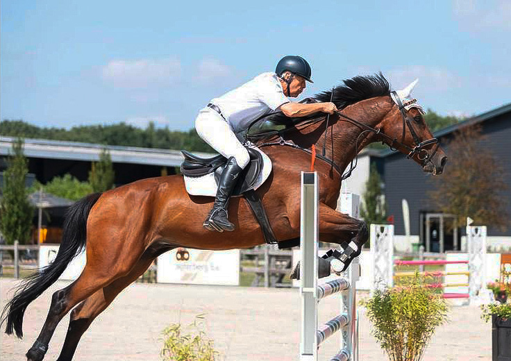 Bernward Engelke erfolgreich beim Reitturnier.