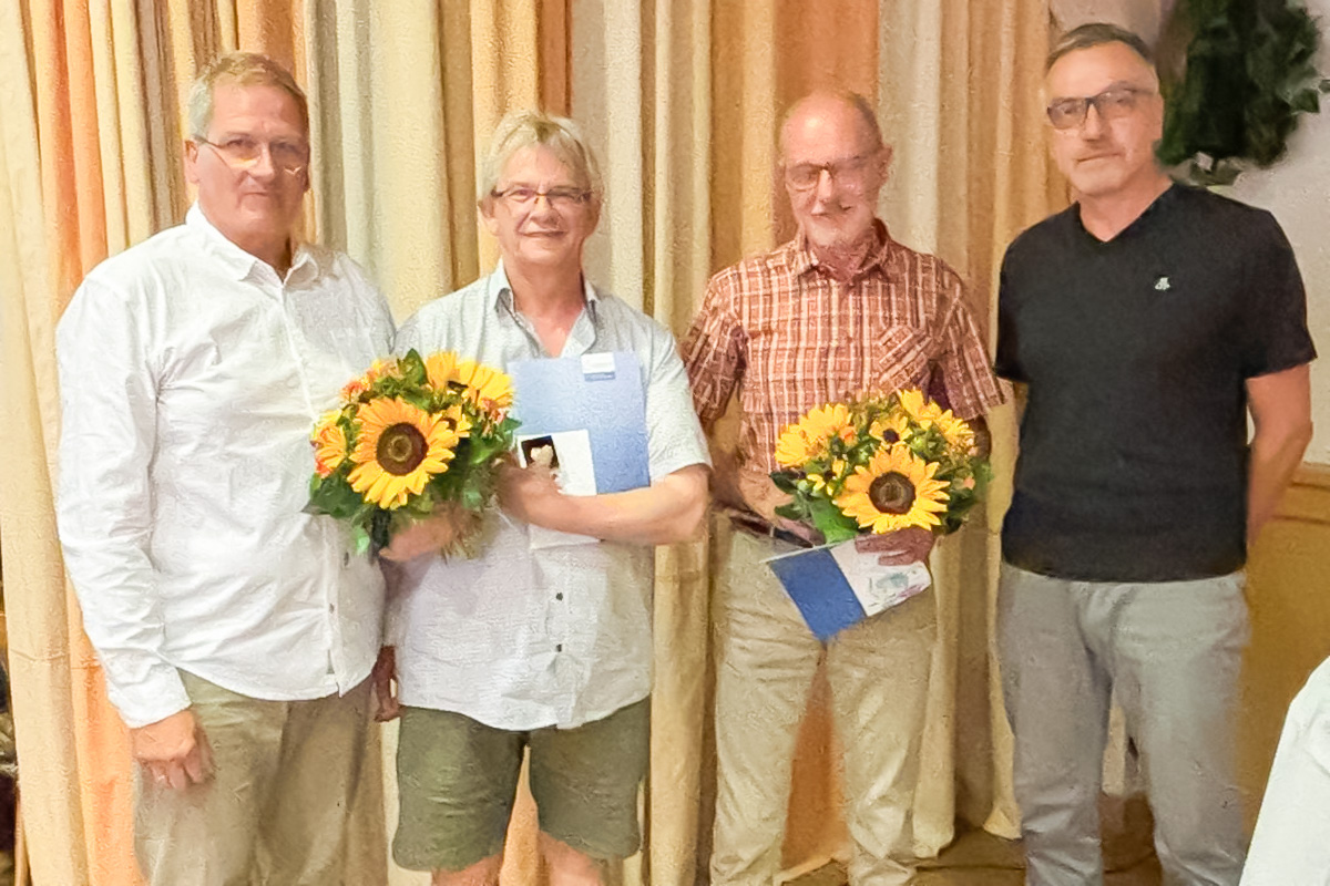 Von rechts: Dr. Stefan Rössig, Dr. Thomas Fleige, Thomas Kramm und Andreas Krause.
