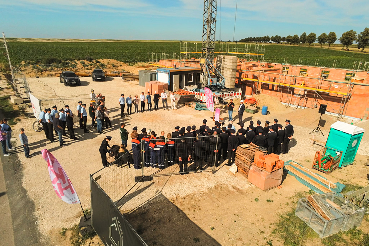 Grundsteinlegung — Neues Gerätehaus Feuerwehr Nettlingen.