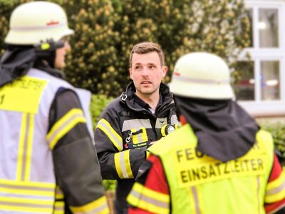 Kai von Bechtold, der Ortsbrandmeister der Freiwilligen Feuerwehr Wendhausen, war bei dem Brandeinsatz als Einsatzleiter vor Ort.