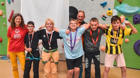 Zum fünften Mal beim Kletterwettkampf „Special-Olympics“