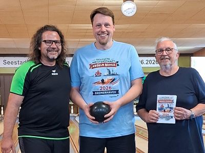 Von rechts: Sportwart Mathias Jericho, Jan Paschold und Wolfgang Paschold.
