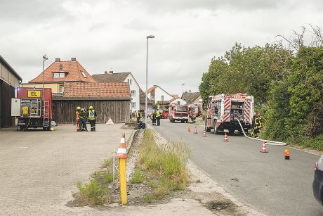 Trainiert wurde das Zusammenwirken mehrerer Ortsfeuerwehren bei einer komplexen Schadenslage.
