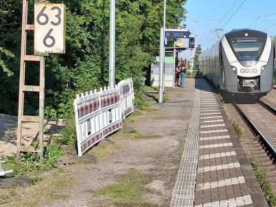 Bald soll endlich Schluss mit Schotter, Wildwuchs und Einstiegshindernis am Bahnsteig sein.