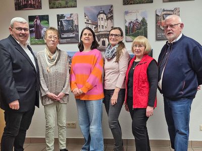 Antonio Rehberg, Ruth Käb, Sarah Busse, Silvia Ochs, Angelika Kehe und Wolfgang Kehe.